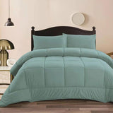 Ramesses Aqua 3- Piece Mink Flannel Comforter Set King V442-KIT-COMFORTER-3PCMINKFLANNEL-AQUA-KI