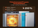 Electric Hot Box Food Warmer, 5-Tier Commercial Warming Cabinet with Water Tray, Single-Door and V952-XXSPBWJ5CDKB3Q9TF001V3