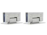 2Pcs Glass Door Hinge Heavy Duty Glass Door 90 Degree Hinges Durable Stainless Steel Bathroom Gate V1294-YM0703-3114230035711