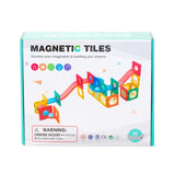 88 Pcs non-toxic STEM Educational, Durable Magnetic Tiles/Puzzle with Storage Bag V196-LZW-806
