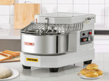 Commercial Dough Food Mixer, 8L Large Capacity Stainless Steel Mixer with Bowel, Hook, Shield, Reset V952-DGBMD8-8L220VQPKVV3