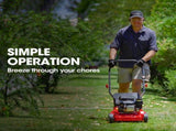 Baumr-AG 139cc Lawn Mower 4-Stroke 16 Inch Petrol Lawnmower Hand Push Engine 35L Catcher V219-MOWPSHBMRB16E