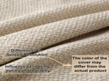 18" x 18" Decorative Throw Pillow with Inserts, Set of 2 Soft Modern Farmhouse Weave Pattern Throw V1258-DP02-C-3207