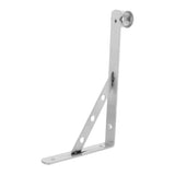 Stainless Steel Closet Rod Bracket, Clothes Shelf Support, Hanger Pole Brackets for Home and Closet V1366-AZ2-W-28457