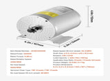 2000W Electric Brushless DC Motor Kit - 48V 4300rpm Motor with Upgraded Speed Controller and V952-ZLWSDJTJ2000G4RXBV9