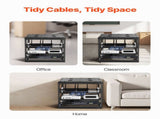 10U Open Frame Network Rack, 585 mm Depth, Wall Mounted or Floor Standing Server Rack, Heavy Duty 4 V952-KFSJJHS10UW2AL07C001V0