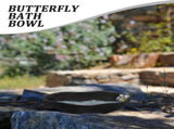 Natural Wood Birdbath Basin Replacement for Outdoor Butterfly Watering and Hummingbird Bath V1369-AZ3-W-22675