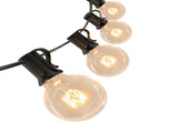 String Light IP44 Waterproof 50FT 50 Bulbs 4 Spare Bulbs Plug in G40 Tungsten String Light for V1294-YM0901-3111240163911