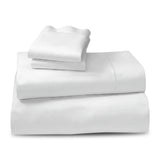 750 Thread Count Pure Cotton Queen Bed Sheet Set 4 Piece Gift Pack - White MAN-75TC-QN-WH