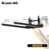 BAUMR-AG Pallet Forks Accessory for BSR5000 Mini Loader Skid Steer, Quick Connect Hydraulics, 150kg V219-GSDACCPCPF8A