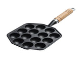 14 Hole Takoyaki Maker Grill Pan Cast Iron Nonstick Octopus Meat Balls Mould Baking Plate for Home V1294-YM0901-3118240108011