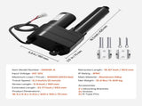 12V Linear Actuator, 150mm Stroke Ultra Heavy-Duty 9000N Linear Motion Actuator, IP65-Rated 5mm/s V952-CZXXXZXQ9000D6J8M001V9