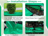 2 Set Landscape Pruning Tarp 78.7"x78.7" Waterproof Bush Trimming with Hole Shrub Catcher Four V1259-DP01-A-1217