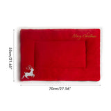 Christmas Theme Pet Cat Dog Bed Mat Pad Soft Warm Thick Kennel Cage Sofa Mat for Small Medium Large V1294-YM0716-10013892
