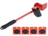 Furniture Mover Lifter Easy Slides Heavy Duty Transport Lifting Roller Tool with Ripping Bar V1294-YM0901-3117200157311