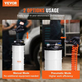 Fluid Extractor, 6.5 Liters Capacity, Pneumatic/Manual Oil Changer Vacuum Fluid Extractor with V952-SDCYQ7LQD20083X6NV0