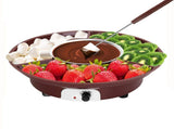 Electric Chocolate Melting Pot Fondue Fountain Machine Stainless Steel Food Divider Party Supplies V1294-YM0901-3118250187211