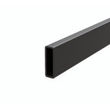 150cm Frameless Glass Sliding Shower Door With Black Rail and Wall Channel for Modern Bathrooms V63-913011