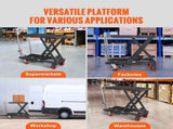 Hydraulic Lift Table Cart, 330lbs Capacity 28.5" Lifting Height, Manual Single Scissor Lift Table V952-DJYYSJPTCHS4JSQNFV0