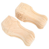2Pcs Stylish Wood Carved Table Leg Cabinet Legs Home Furniture for Sofa Tea Table TV Cabinet V1294-YM0901-3115200042511