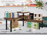 CARLA HOME 3-Tier Wooden Corner Shelf Kitchen Spice Rack Organiser Home Storage & Organisation LSB-36117