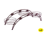 2X Plant Stand Outdoor Indoor Metal Bronze UM1174-BZX2