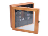 Miniature Book Display Case Solid Wood and Plastic Rotatable Tiny Miniature Library Display Cabinet V1294-YM0901-3115250006911