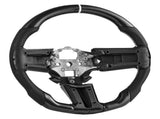 Steering Wheel for 2010-2014 Ford Mustang, Carbon Fiber Steering Wheel D-Shaped Flat-Bottom, Leather V952-QCFXPZYFTMUSW6W31001V0