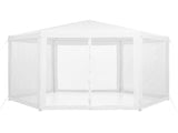 Instahut Gazebo 2x2m Marquee Wedding Party Tent Outdoor Camping Mesh Wall Canopy Shade Gazebos White GAZEBO-WED-C-FG-222-WH