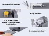 NORDA 1.3L Slushie Machine Frozen Drink Maker Slushy Ice Cream Maker No Ice Compressor Touchscreen TD-SLS-02C-1P6-GY