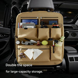 Green Car Seat Back Organizer - 210D Oxford Cloth, Water-Resistant & Multi-Pocket Design V888-ELOSUNG53513