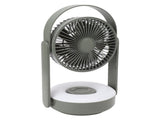 LED Light Tabletop Small Fan 10000mAh Wall Mounted USB 110&deg Automatic Shake Remote Control Night V1294-YM0901-3113230151712