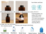 10 Pack Foaming Soap Dispenser 15Oz Refillable Foam Liquid Hand Soap Empty Plastic Pump Bottle V1369-AZ3-W-11757