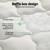 Giselle Bedding Pillowtop Mattress Topper 7.5cm Thick Bamboo Pad for Back Pain Relief Washable TOPPER-BAM75-Q
