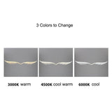 BAMDECOR 150cm Wing-Shaped LED Ceiling Light 3-Color Changeable Stepless Dimming High Light V255-WING-150