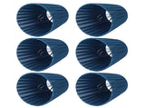 6PCS Modern Simple Lampshade Cloth Lampshade for Crystal Clip On Chandelier Wall Lamp Blue V1294-YM0718-3119200177111