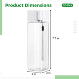 30PCS Clear Plastic Water Bottles, 17oz Reusable Sports Water Bottle with Leakproof Lid, Portable V1192-AZ-W-18484