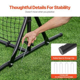 6x4FT Soccer Rebound Trainer Soccer Training Equipment Double-Sided Net V952-ZQHDWTZ64YCD591D1V0