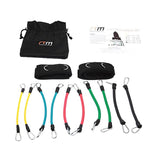 13PC Resistance Bands Set Fitness Exercise Tubes with Handles & Leg Bands V63-766505