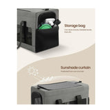 Sturdy & Breathable Pet Carrier for Small Cats & Dogs - Collapsible Travel Bag with Steel Frame, V888-ELOSUNG35871