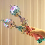 Luminous Fairy Wand Stick Princess Lighting Sticks Cute Mini Toy Christmas New Year Birthday Gift V1294-YM0523-10322122