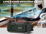 12000mAh Emergency Radio Solar Hand Crank Charger V1142-TM601102639488578