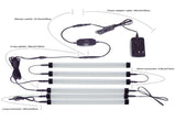 Dimmable Led Under Cabinet Lighting Bar Linkable Kits with Rocker Switch Under Counter V1171-CC-BQHBFC006-AU