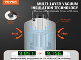 Liquid Nitrogen Tank, 10 L Aluminum Alloy Liquid Nitrogen Container, LN2 Tank Dewar with 6 Canisters V952-CZXYDG10L000IEX2HV0