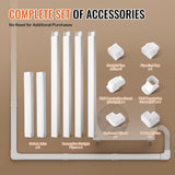 Mini Split Line Set Cover 76.2mm W 5350mm L, PVC Decorative Pipe Line Cover For Air Conditioner with V952-BSKSQFTSKDGXAZ41JV0