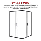 1200 x 1000mm Sliding Door Nano Safety Glass Shower Screen By Della Francesca V63-829561