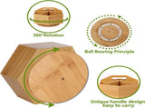 Hexagonal Bamboo Pencil Holder 360 Degree Rotating V1237-ZY-818-047