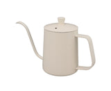 Small Pour Over Coffee Kettle, Stainless Steel, Precisely Controlled Gooseneck Spout, White, 600ml V1263-JX-2997