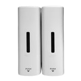 Shower Soap Dispenser 350ml 2 Chamber Leakproof Wall Mount Manual Shampoo and Conditioner Dispenser V1294-YM0901-3112250034411
