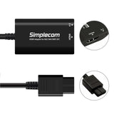 Simplecom CM461 HDMI Adapter Composite AV to HDMI Converter for Nintendo NGC N64 SNES SFC V28-CM461